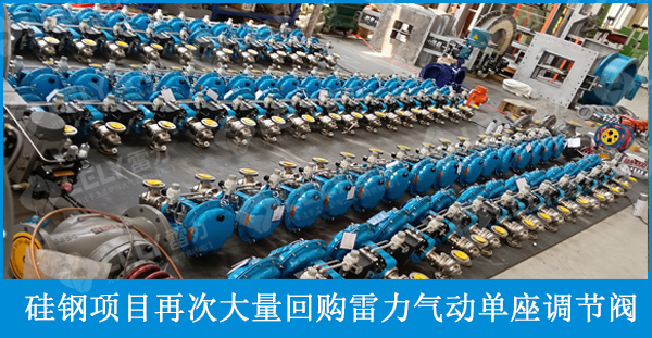 金属冶炼和压延加工业硅钢项目再次大量回购雷力气动单座调节阀 金属冶炼和压延加工业硅钢项目再次大量回购雷力气动单座调节阀